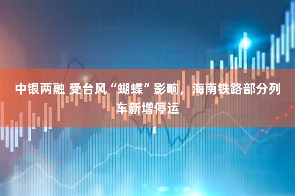 中银两融 受台风“蝴蝶”影响，海南铁路部分列车新增停运