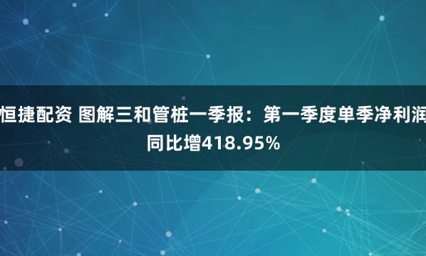 恒捷配资 图解三和管桩一季报：第一季度单季净利润同比增418.95%