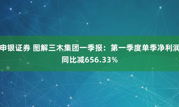 申银证券 图解三木集团一季报：第一季度单季净利润同比减656.33%